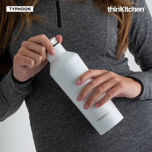 Typhoon Pure Single Wall Bottle, White, 800ml