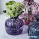 Dartington Crystal Cushion Purple Small Flower Vase