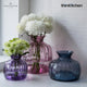 Dartington Crystal Cushion Purple Large Flower Vase