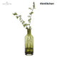 Dartington Crystal Marguerite Olive Green Tall Flower Vase