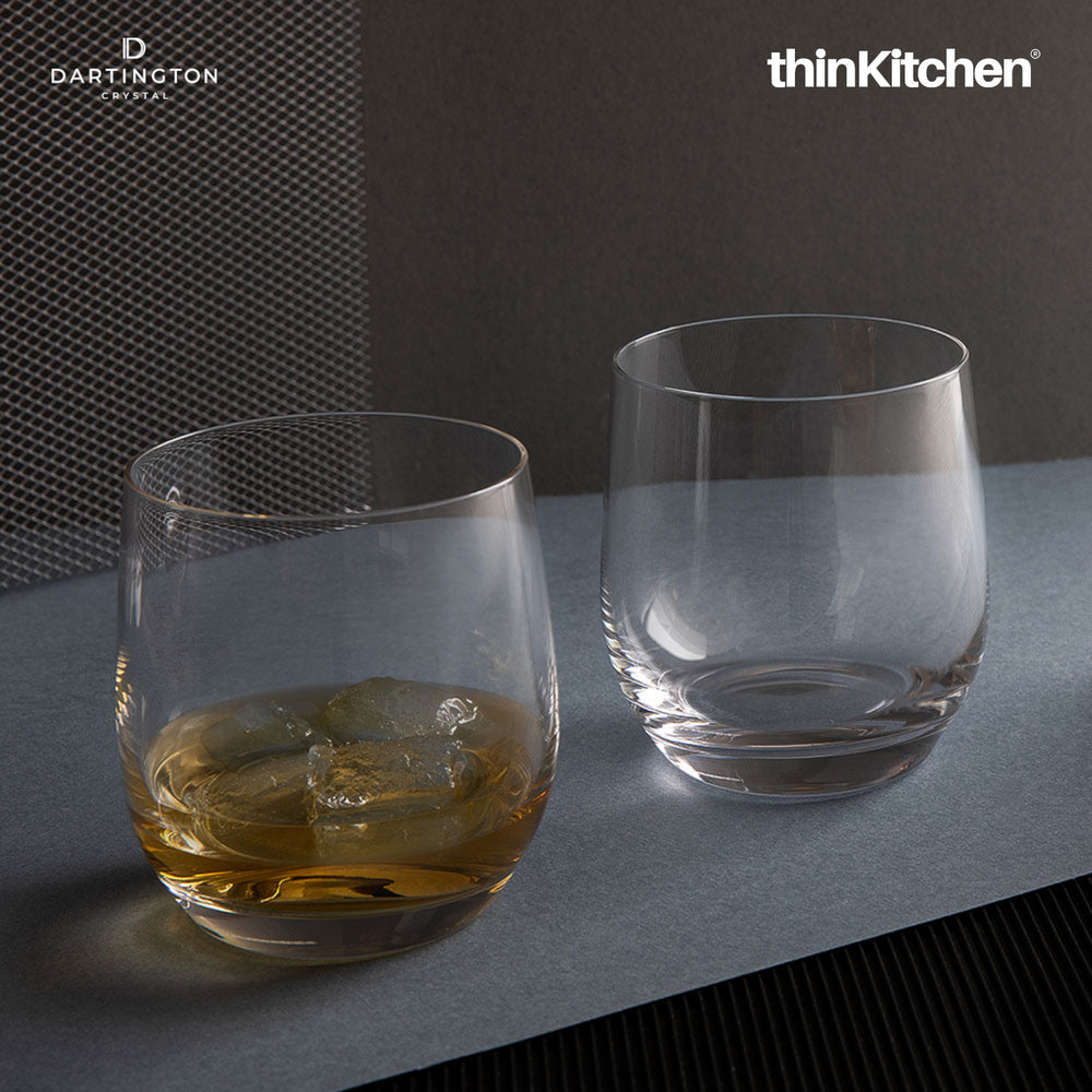 Dartington Wine & Bar 370ml Premium Tumbler Glasses Set of 2 for Whisky & Cocktails