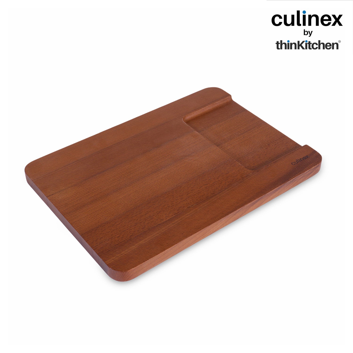 Culinex by thinKitchen Beach Wood Chopping and Serving Board | Carbonized 2-in-1 Cutting Board | Durable Natural Wood | Eco-Friendly, Durable - 4