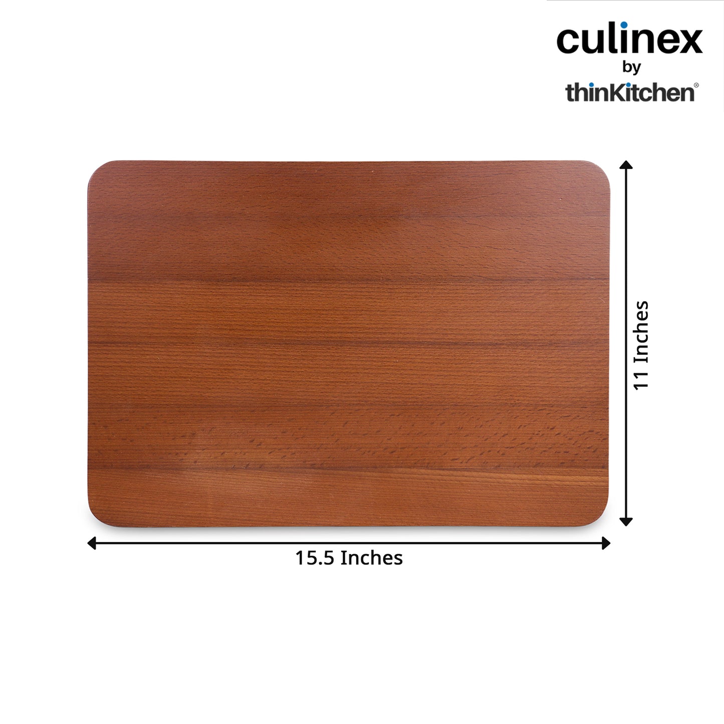 Culinex by thinKitchen Beach Wood Chopping and Serving Board | Carbonized 2-in-1 Cutting Board | Durable Natural Wood | Eco-Friendly, Durable