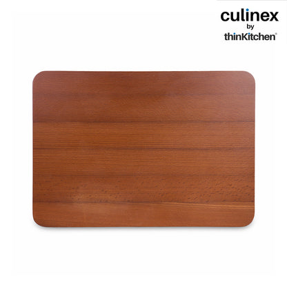 Culinex by thinKitchen Beach Wood Chopping and Serving Board | Carbonized 2-in-1 Cutting Board | Durable Natural Wood | Eco-Friendly, Durable