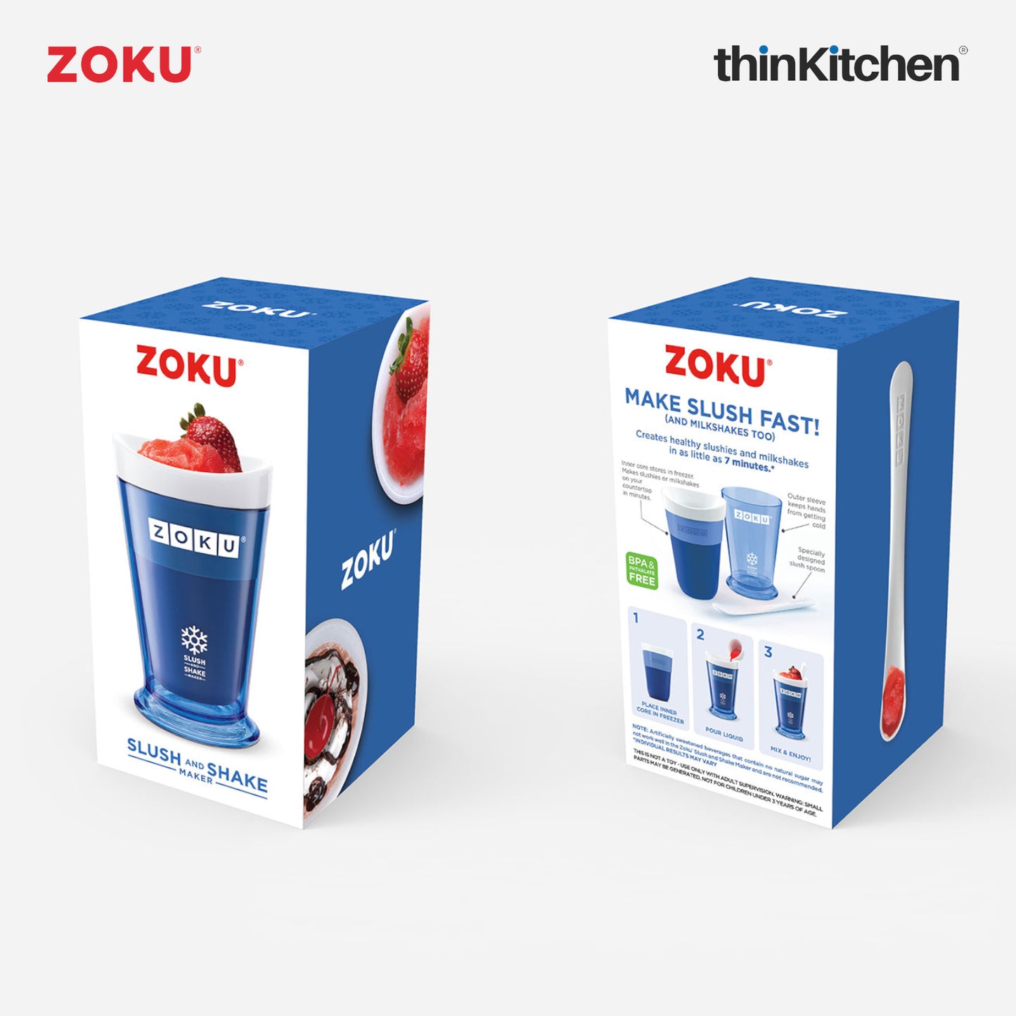 Zoku Blue Slush/Shake Maker, 240ml