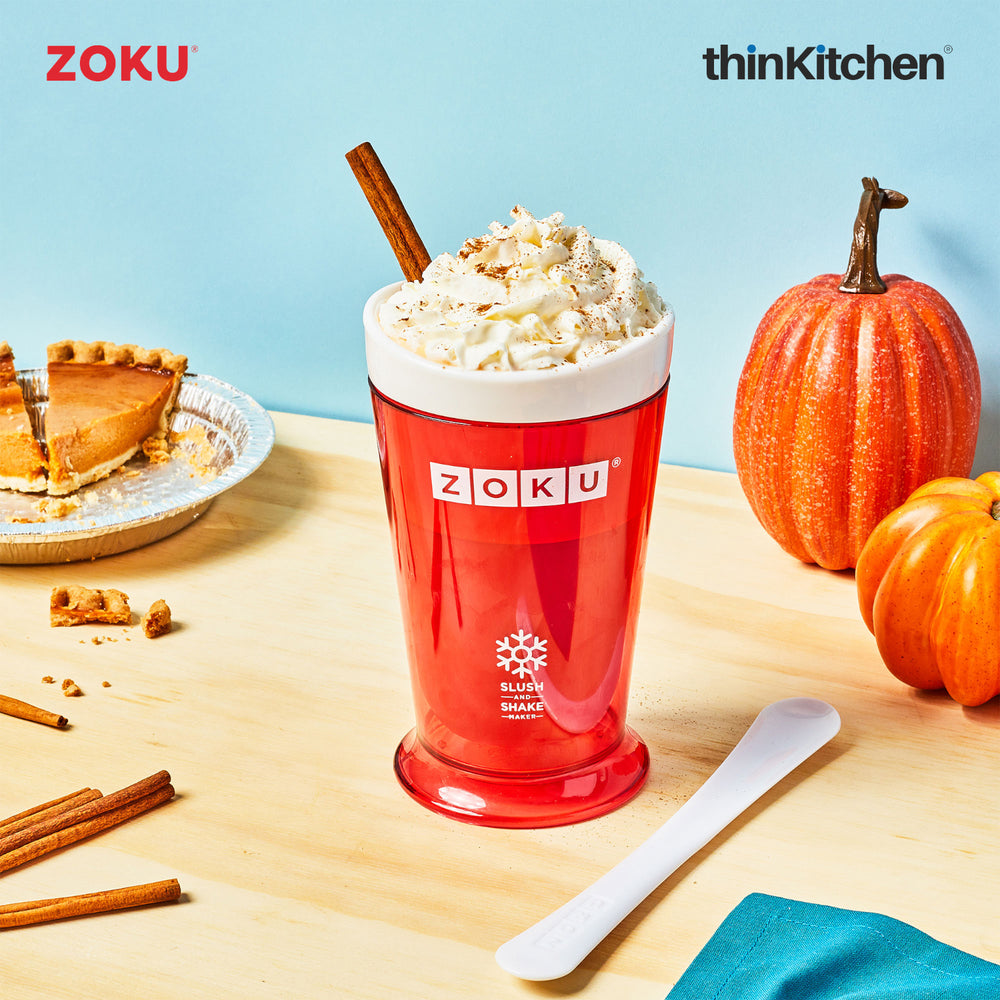 Zoku 240ml Premium Instant Slush, Smoothie & Shake Maker for Kids & Adults  -Red