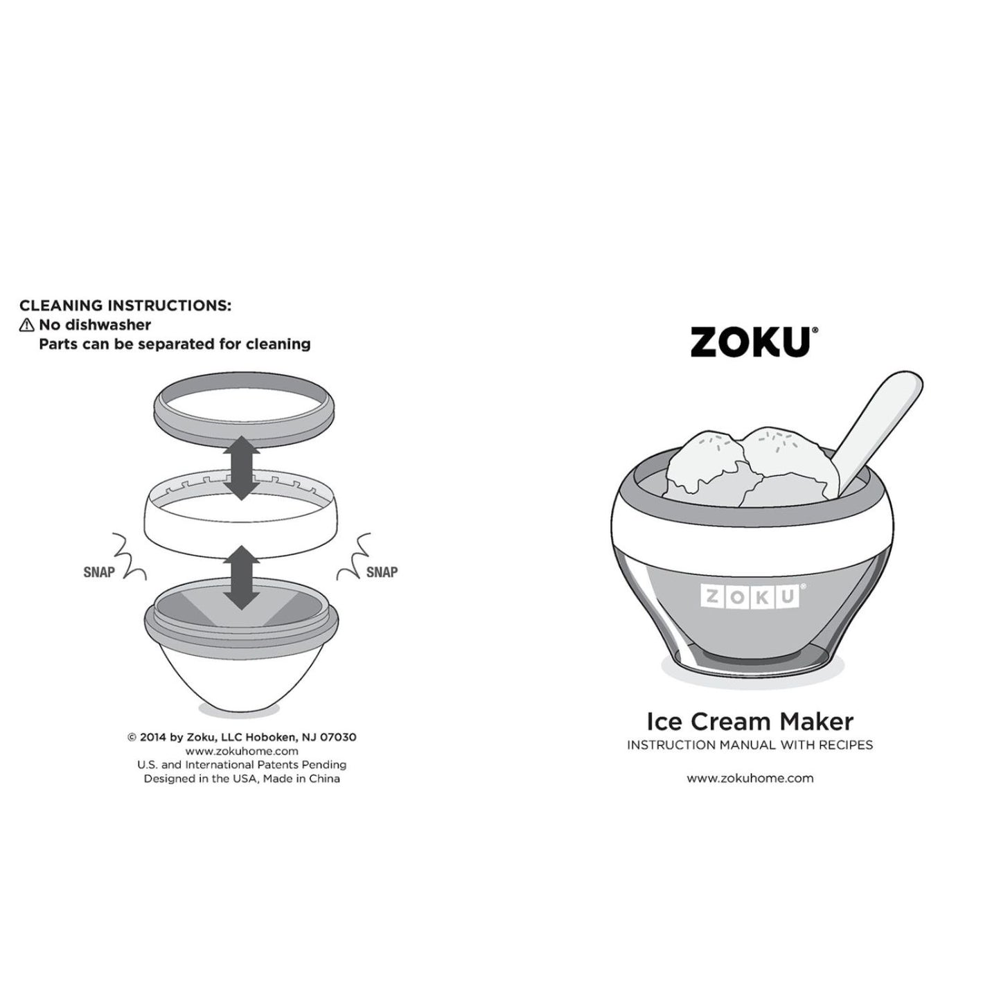 Zoku 150 ML Ice Cream Maker, Green | Ice Cream Churner