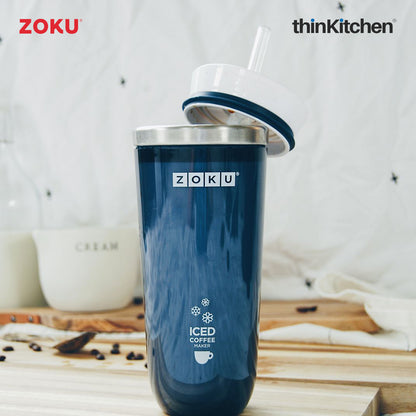 Zoku Iced Coffee Maker, Grey, 325ml