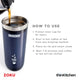 Zoku Iced Coffee Maker, Grey, 325ml