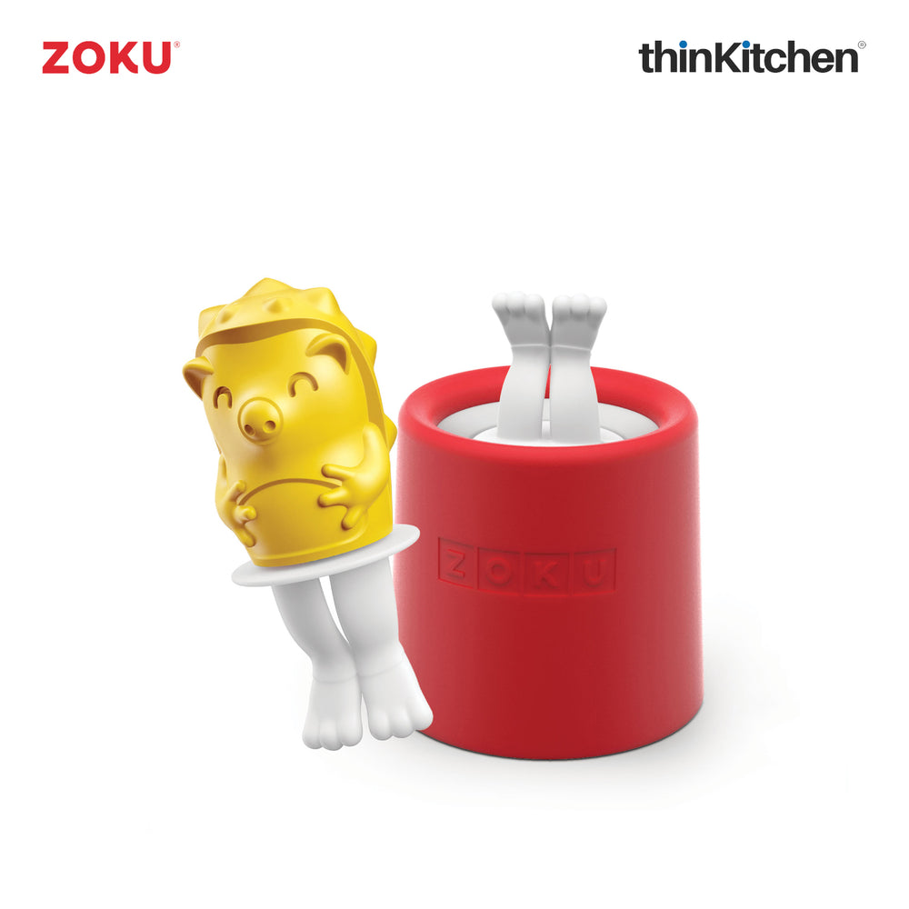 Zoku 45ml HEDGEHOG Shape Silicone Ice Pop Mold with Stick & Drip Guard