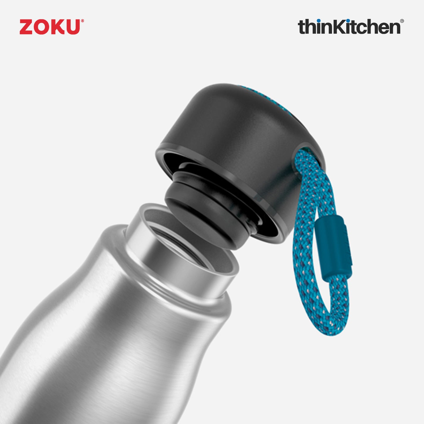 Zoku Stainless Steel Bottle Silver 350ml