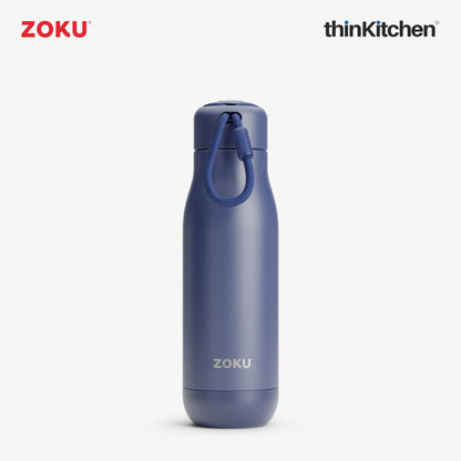 Zoku Navy Stainless Steel Bottle, 500ml