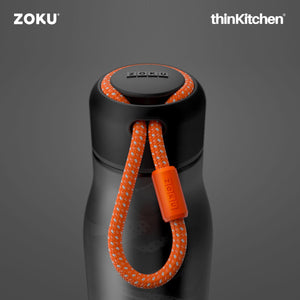 Zoku Black Camo Stainless Steel Bottle, 500ml