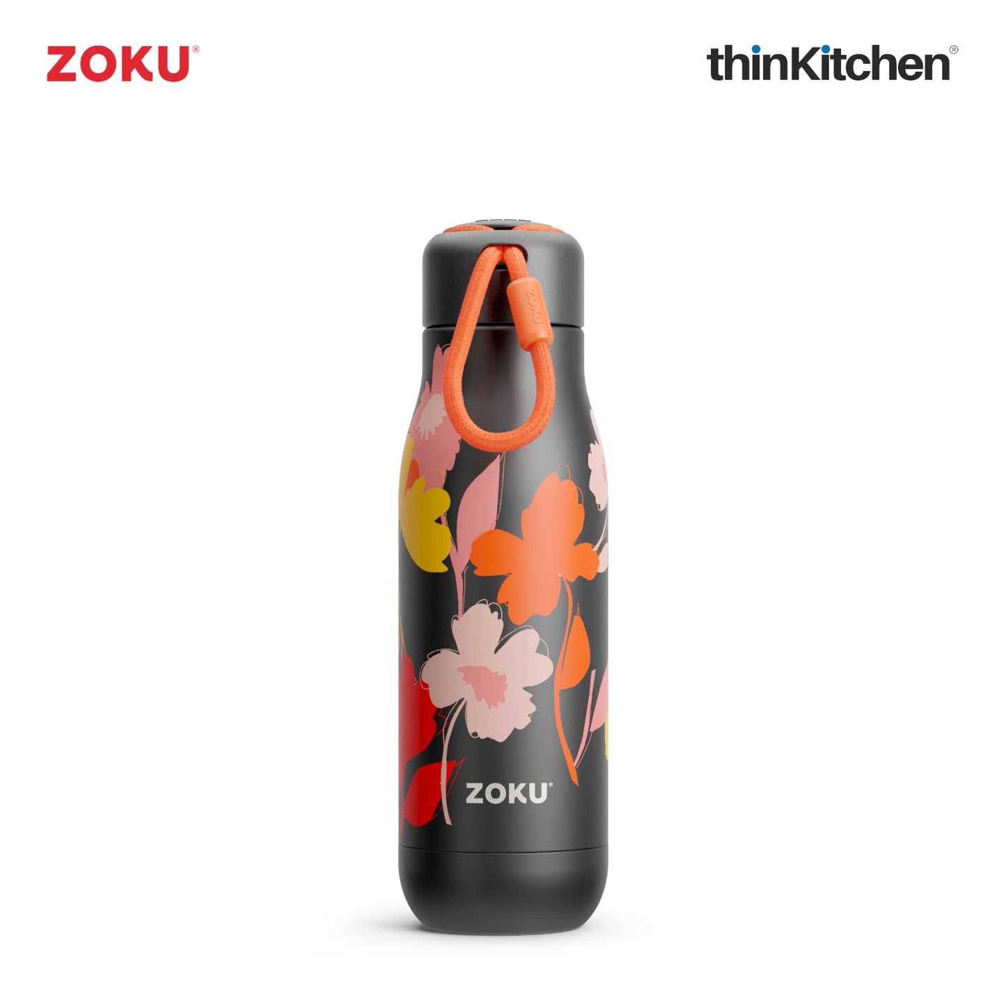 Zoku 18oz Moonlight Poppy Stainless Steel Bottle
