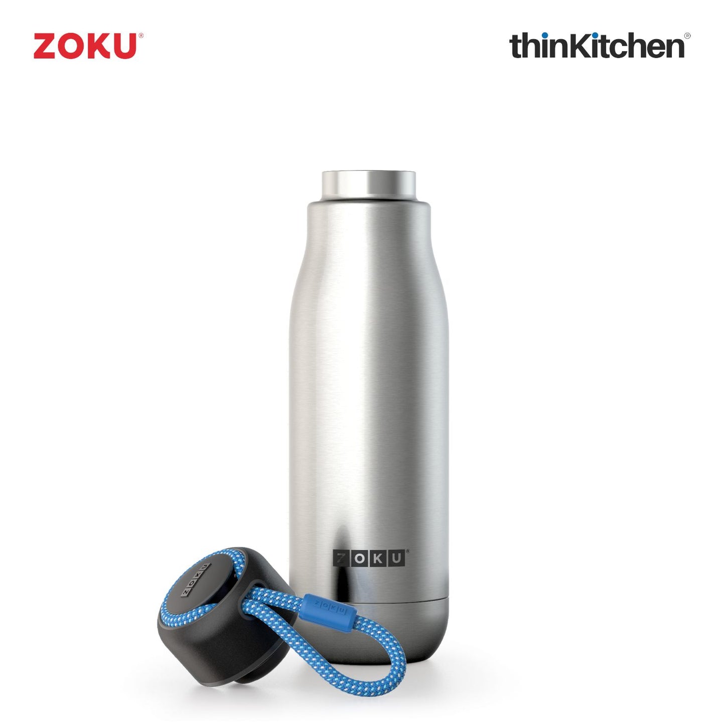 Zoku Silver Vaccum Insulated Stainless Steel Bottle