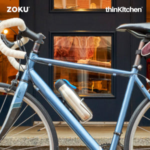 Zoku Silver Vaccum insulated Stainless Steel Bottle, 500ml