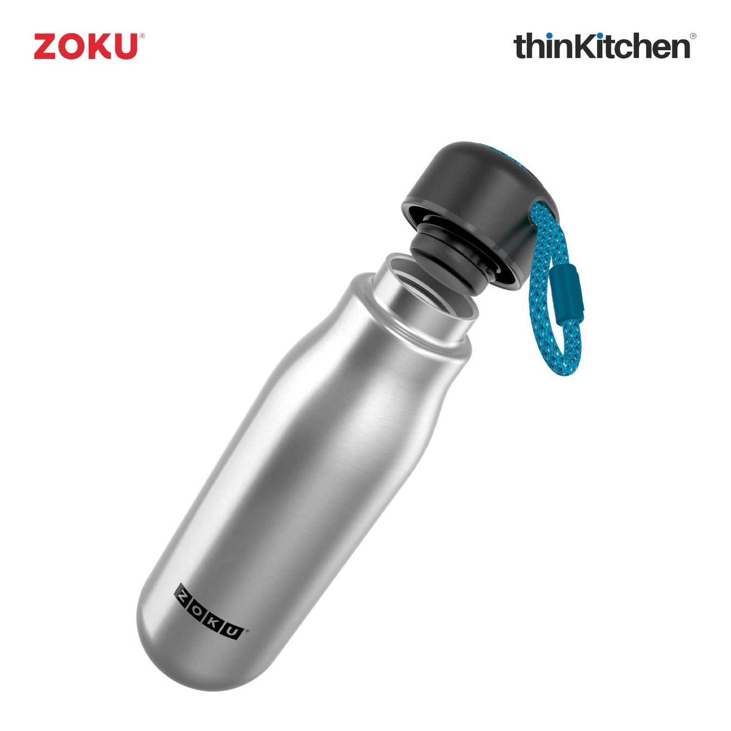 Zoku Silver Vaccum Insulated Stainless Steel Bottle