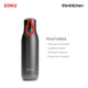 Zoku Stainless Steel Bottle, 750ml - Black
