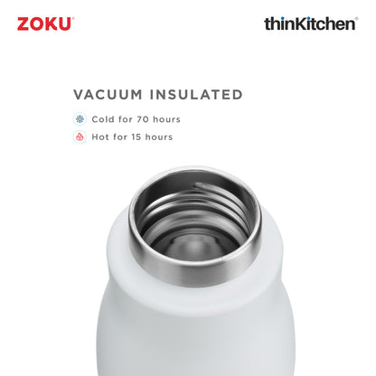 Zoku 25oz White Pc Stainless Bottle
