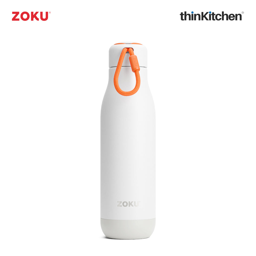 25oz White Stainless Steel Insulated Water Bottle – 750ml Leakproof & Durable