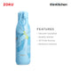 Zoku Stainless Steel Sky Lily Floral Bottle, Blue, 750ml