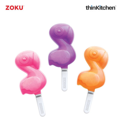 Zoku Flamingo Ice Pop Mold | Set of 4