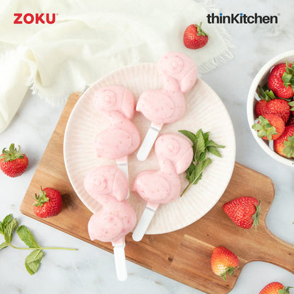 Zoku Flamingo Ice Pop Mold | Set of 4