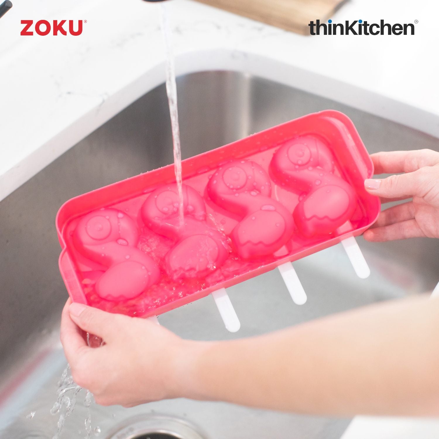 Zoku Flamingo Ice Pop Mold | Set of 4 - 15