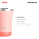 Zoku 3in1 Stainless Steel Tumbler, 350ml - Coral
