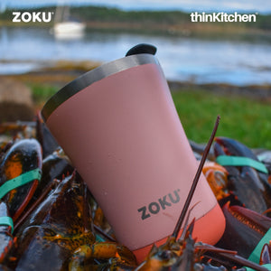 Zoku 3in1 Stainless Steel Tumbler, 350ml - Coral