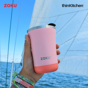 Zoku 3in1 Stainless Steel Tumbler, 350ml - Coral