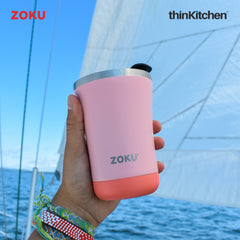 Zoku 12oz Coral 3in1 Tumbler