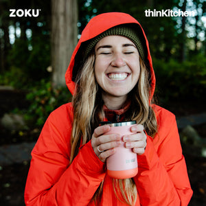 Zoku 3in1 Stainless Steel Tumbler, 350ml - Coral