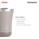 Zoku 3in1 Stainless Steel Tumbler, 350 ml - Ash