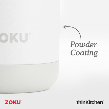Zoku 12oz White 3in1 Tumbler