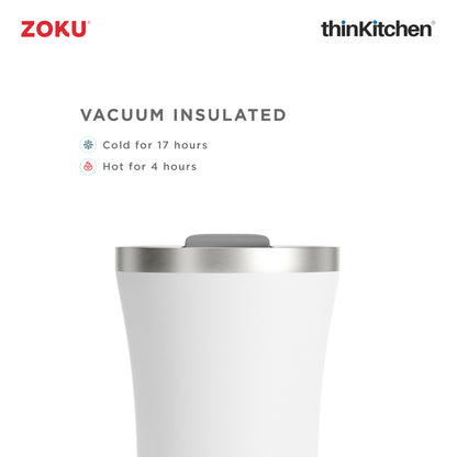 Zoku 12oz White 3in1 Tumbler