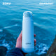 Zoku Stainless Flip Top Bottle, 500ml - White