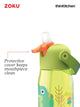Zoku Kids Flip Straw Bottle, Green, 415ml