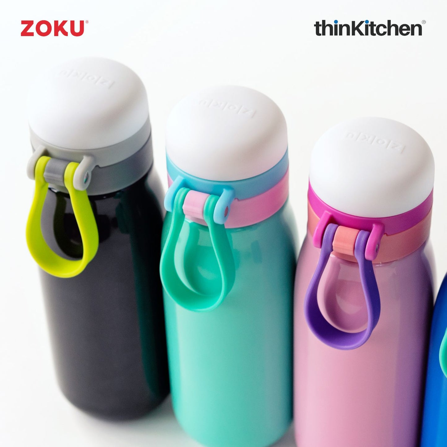 Zoku Ultralight Stainless Steel Bottle, Black, 500ml