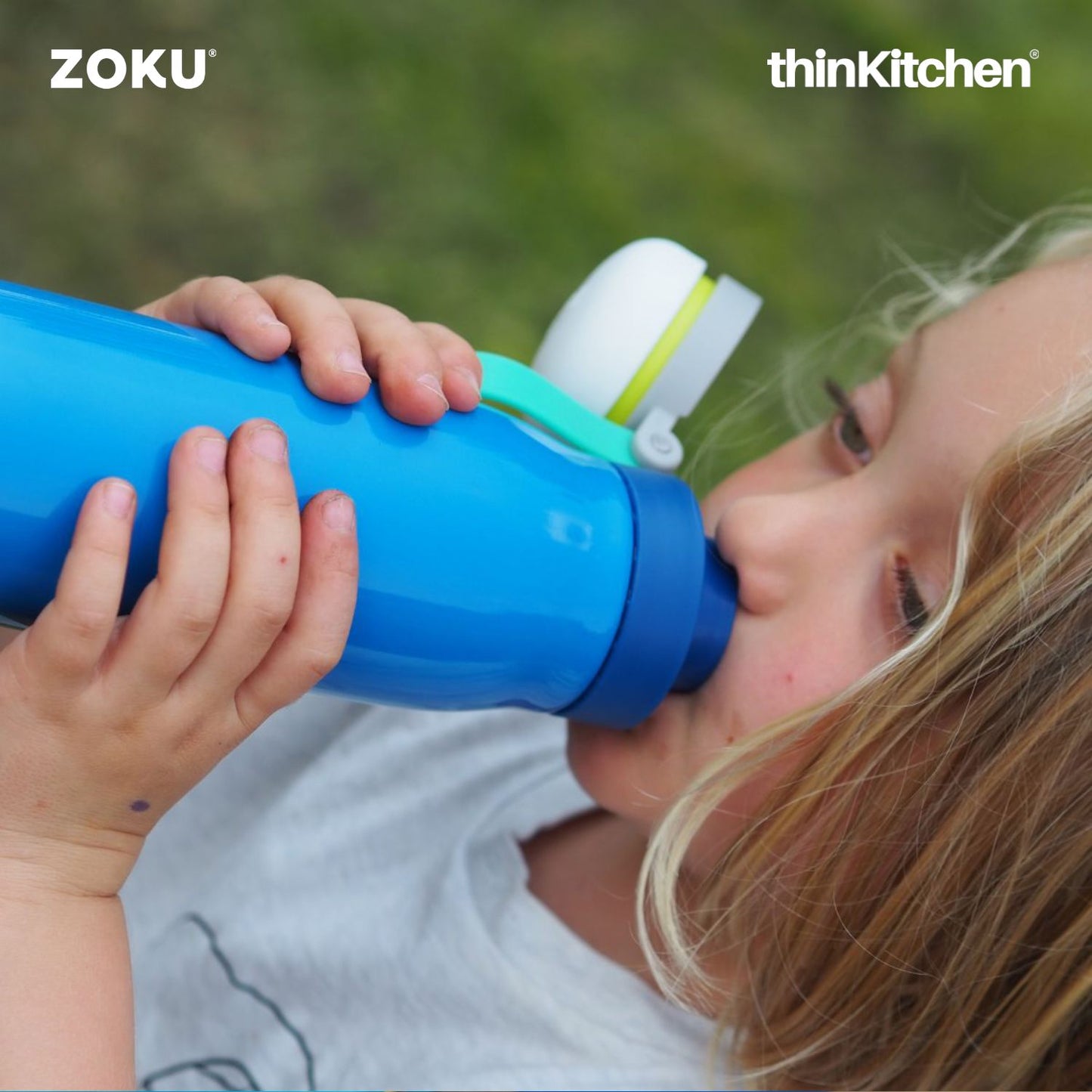 Zoku Ultralight Stainless Steel Bottle Blue