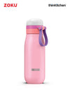 Premium Ultralight Pink Stainless Steel Kids Leak Proof Water Bottle, 500ml