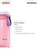 Zoku Ultralight Stainless Steel Bottle, Pink, 500ml