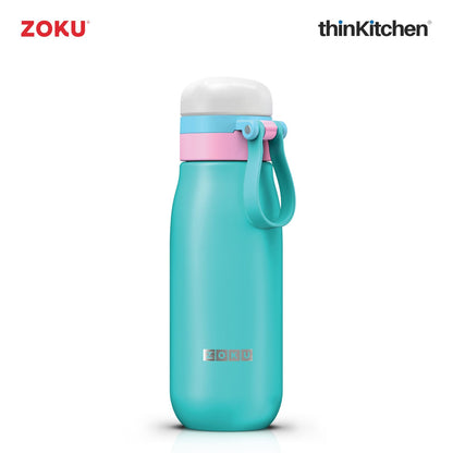 Zoku Ultralight Stainless Steel Bottle, Teal, 500ml