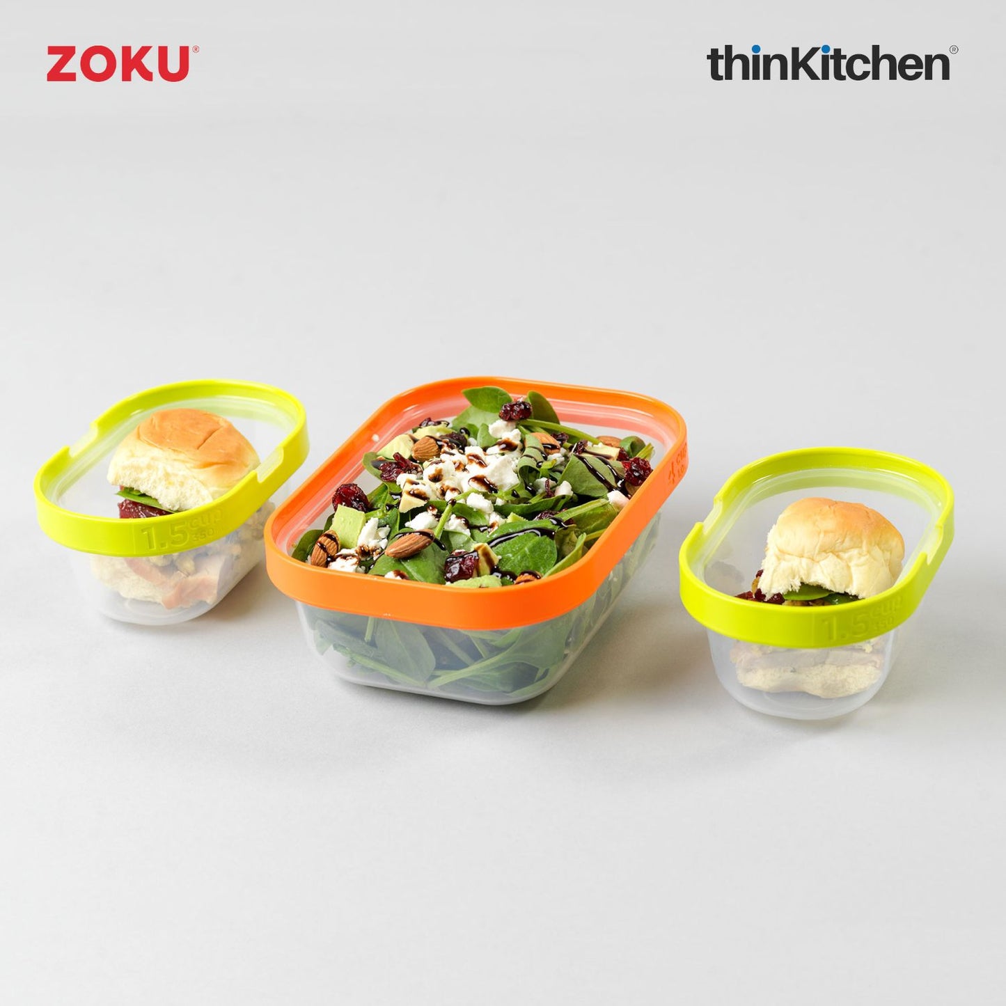 Zoku 7 Pc Neat Stack Food Containers