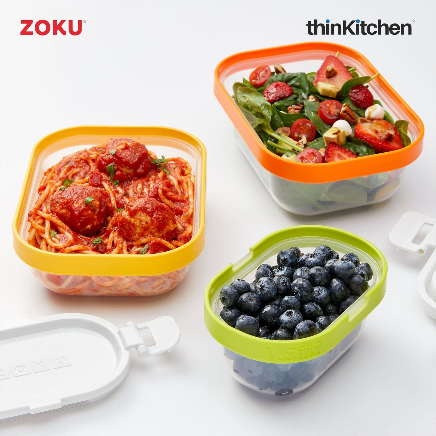 Zoku 7 Pc Neat Stack Food Containers