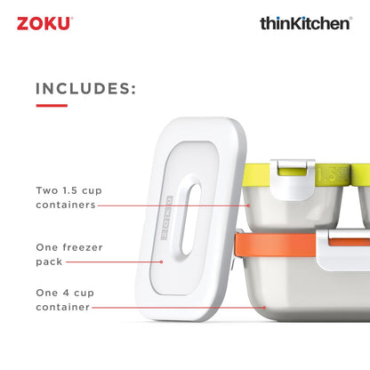 Zoku 7 Pc Neat Stack Food Containers