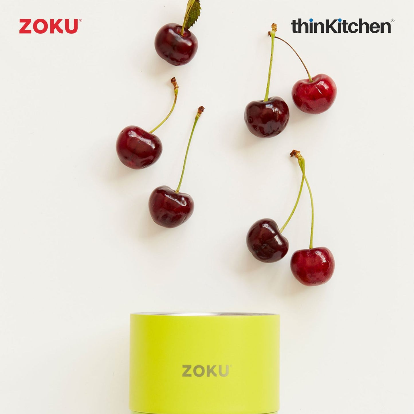 Zoku Stainless Steel Food Jar Lime Green