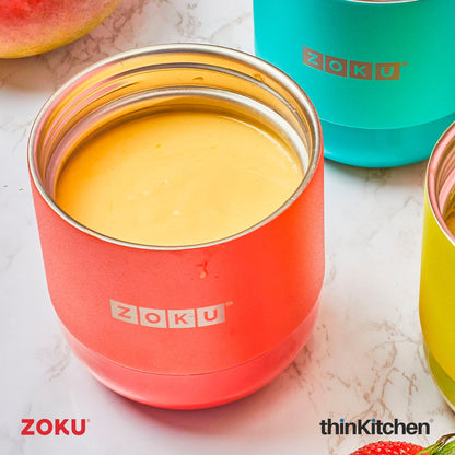 Zoku Stainless Steel Food Jar Orange