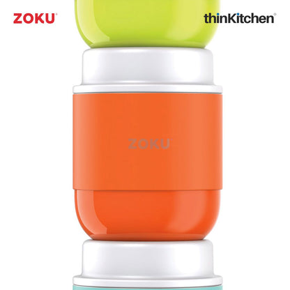 Zoku Stainless Steel Food Jar, Orange, 296ml