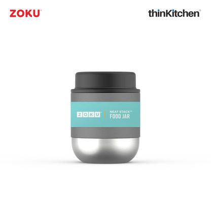 Zoku Stainless Steel Food Jar Grey